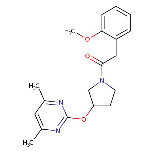 1-{3-[(4,6-dimethylpyrimidin-2-yl)oxy]pyrrolidin-1-yl}-2-(2-methoxyphenyl)ethan-1-one