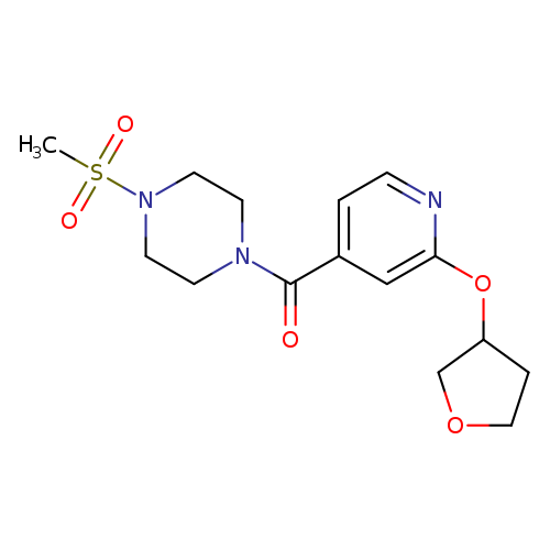 1-methanesulfonyl-4-[2-(oxolan-3-yloxy)pyridine-4-carbonyl]piperazine