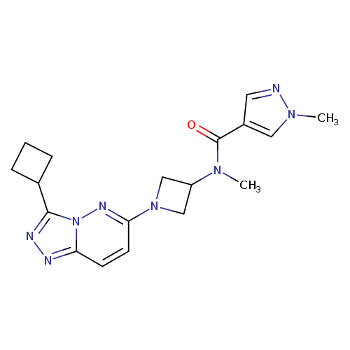 N-(1-{3-cyclobutyl-[1,2,4]triazolo[4,3-b]pyridazin-6-yl}azetidin-3-yl)-N,1-dimethyl-1H-pyrazole-4-carboxamide