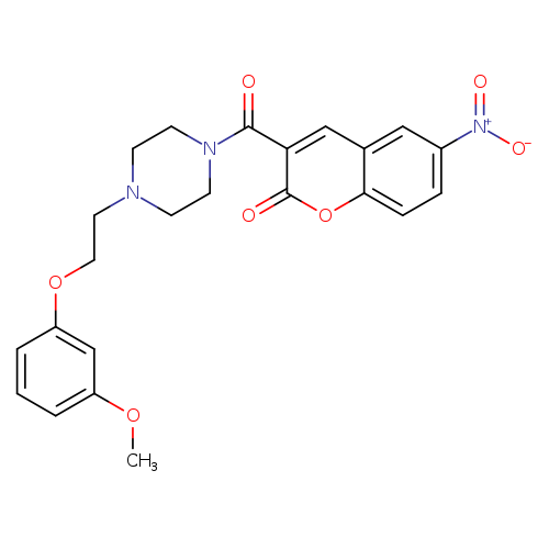 3-{4-[2-(3-methoxyphenoxy)ethyl]piperazine-1-carbonyl}-6-nitro-2H-chromen-2-one