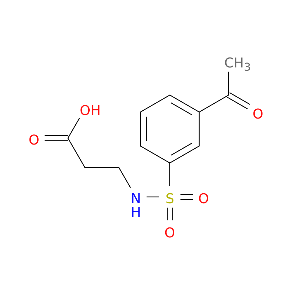 3-(3-Acetyl-benzenesulfonylamino)-propionic acid