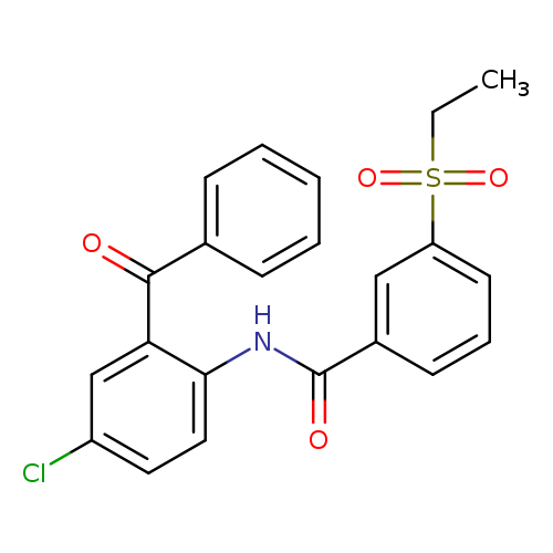 N-(2-benzoyl-4-chlorophenyl)-3-(ethanesulfonyl)benzamide