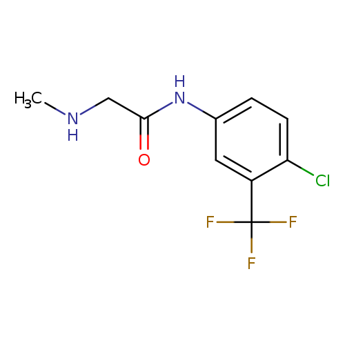 N-[4-chloro-3-(trifluoromethyl)phenyl]-2-(methylamino)acetamide