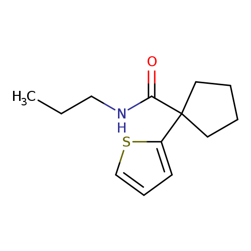 N-propyl-1-(thiophen-2-yl)cyclopentane-1-carboxamide