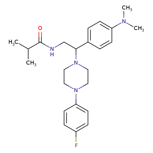 N-{2-[4-(dimethylamino)phenyl]-2-[4-(4-fluorophenyl)piperazin-1-yl]ethyl}-2-methylpropanamide