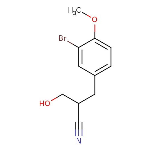 2-[(3-Bromo-4-methoxyphenyl)methyl]-3-hydroxypropanenitrile