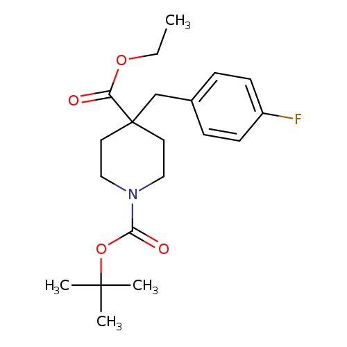 1-tert-butyl 4-ethyl 4-(4-fluorobenzyl)piperidine-1,4-dicarboxylate(with Methy ester analog)