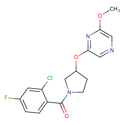 2-{[1-(2-chloro-4-fluorobenzoyl)pyrrolidin-3-yl]oxy}-6-methoxypyrazine