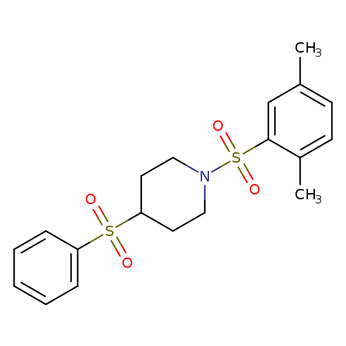 4-(benzenesulfonyl)-1-(2,5-dimethylbenzenesulfonyl)piperidine