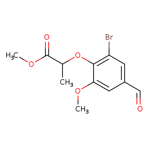 methyl 2-(2-bromo-4-formyl-6-methoxyphenoxy)propanoate