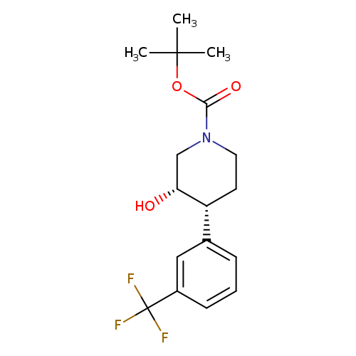 rac-tert-butyl(3R,4S)-3-hydroxy-4-[3-(trifluoromethyl)phenyl]piperidine-1-carboxylate,cis