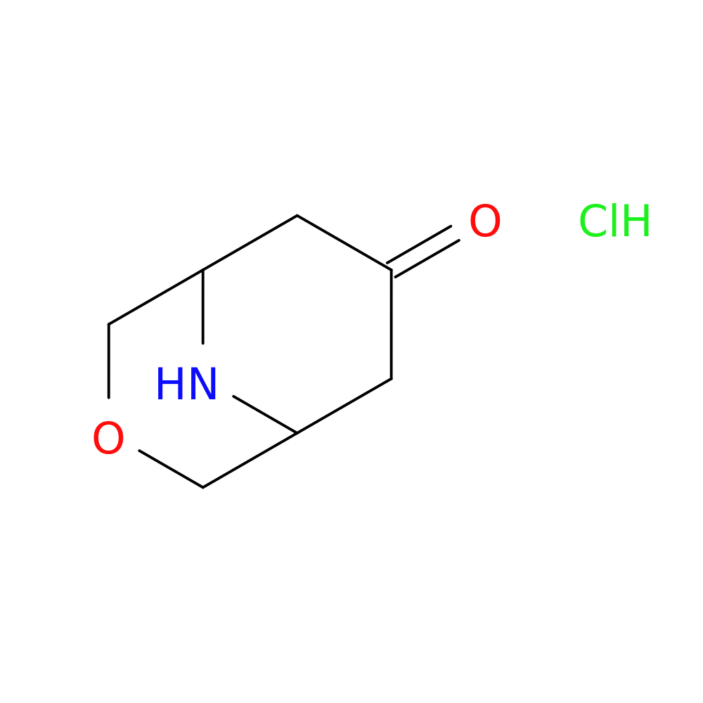 3-Oxa-9-azabicyclo[3.3.1]nonan-7-one, hydrochloride (1:1)