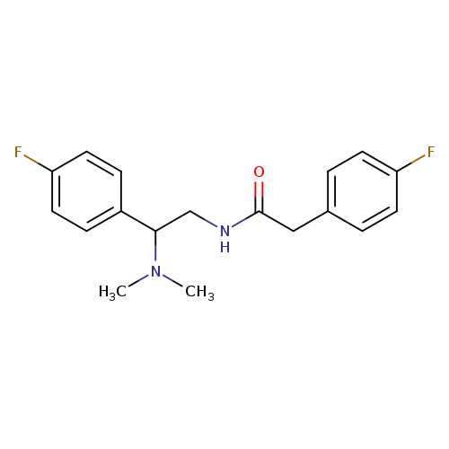 N-[2-(dimethylamino)-2-(4-fluorophenyl)ethyl]-2-(4-fluorophenyl)acetamide