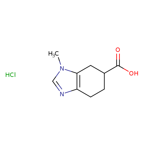 1-methyl-4,5,6,7-tetrahydro-1H-1,3-benzodiazole-6-carboxylic acid hydrochloride
