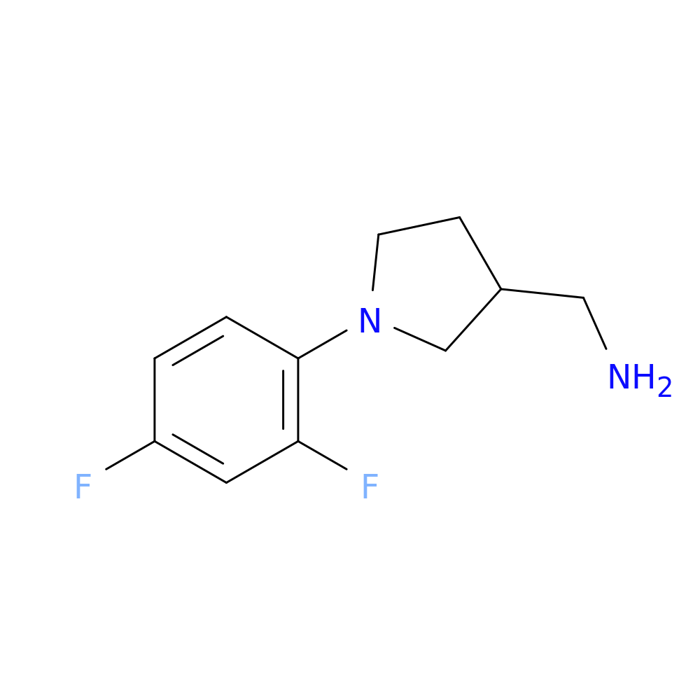 [1-(2,4-difluorophenyl)pyrrolidin-3-yl]methanamine