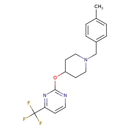 2-({1-[(4-methylphenyl)methyl]piperidin-4-yl}oxy)-4-(trifluoromethyl)pyrimidine