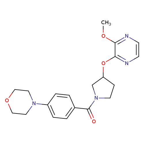 4-(4-{3-[(3-methoxypyrazin-2-yl)oxy]pyrrolidine-1-carbonyl}phenyl)morpholine