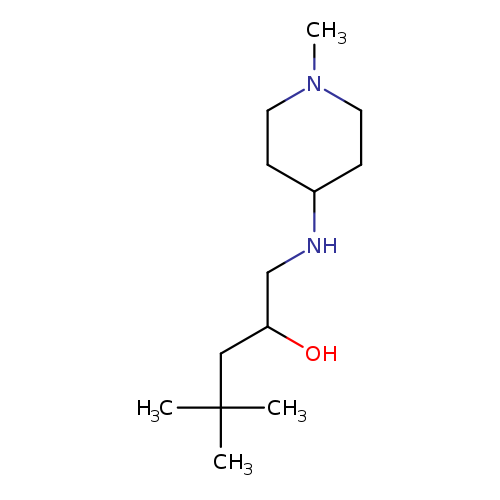 4,4-dimethyl-1-[(1-methylpiperidin-4-yl)amino]pentan-2-ol