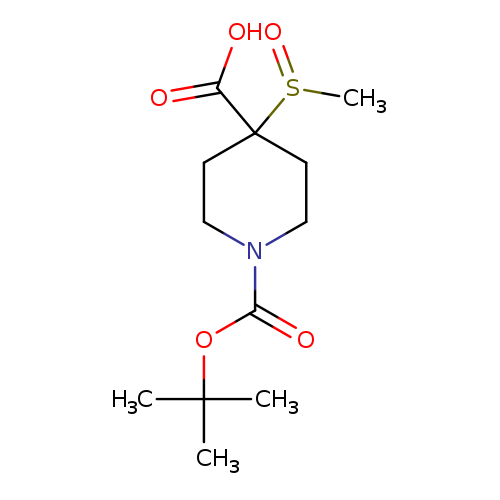 1-[(tert-butoxy)carbonyl]-4-methanesulfinylpiperidine-4-carboxylic acid