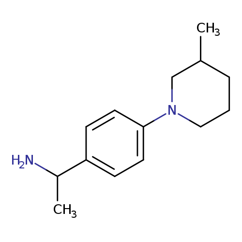 (1-[4-(3-Methylpiperidin-1-yl)phenyl]ethyl)amine