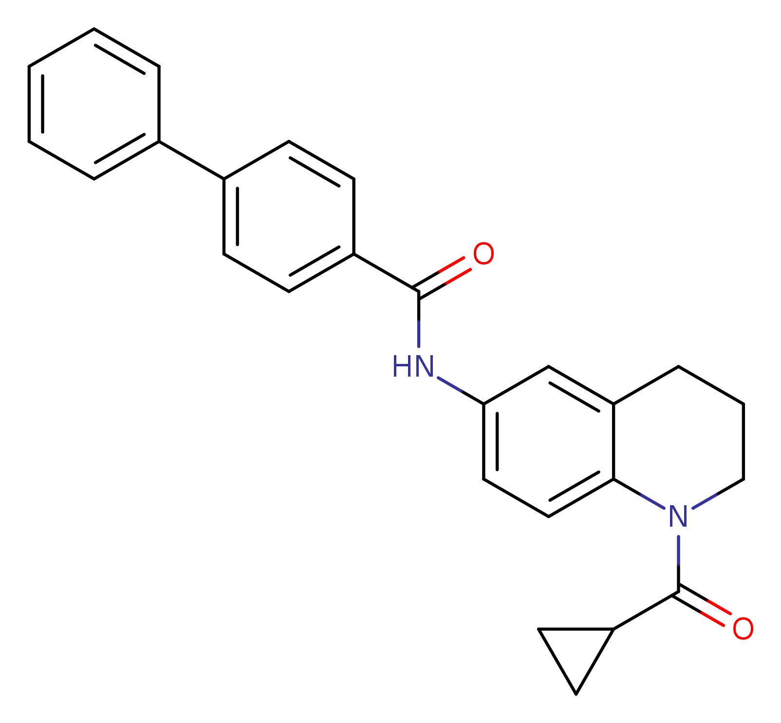 N-(1-cyclopropanecarbonyl-1,2,3,4-tetrahydroquinolin-6-yl)-[1,1'-biphenyl]-4-carboxamide