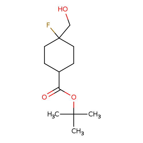 tert-butyl 4-fluoro-4-(hydroxymethyl)cyclohexanecarboxylate