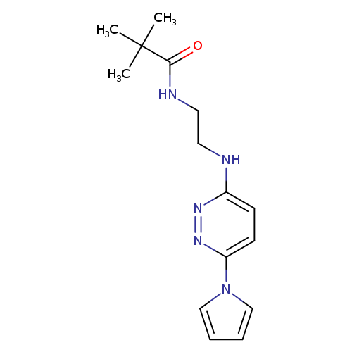 2,2-dimethyl-N-(2-{[6-(1H-pyrrol-1-yl)pyridazin-3-yl]amino}ethyl)propanamide