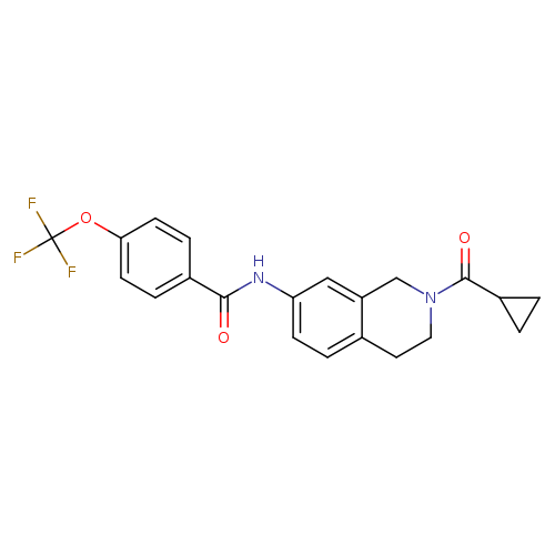 N-(2-cyclopropanecarbonyl-1,2,3,4-tetrahydroisoquinolin-7-yl)-4-(trifluoromethoxy)benzamide