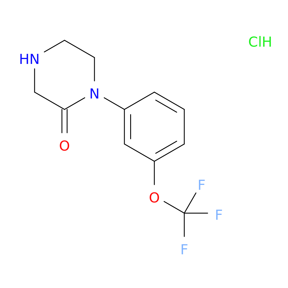 1-(3-(Trifluoromethoxy)phenyl) piperazin-2-one HCl