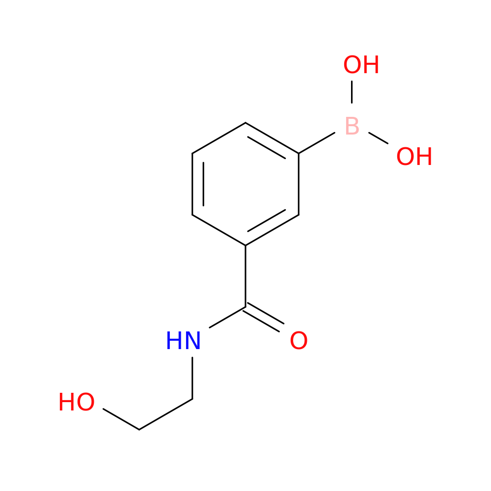 3-(2-Hydroxyethylcarbamoyl)phenylboronic acid