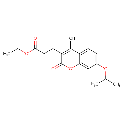 Ethyl 3-(4-methyl-2-oxo-7-propan-2-yloxychromen-3-yl)propanoate