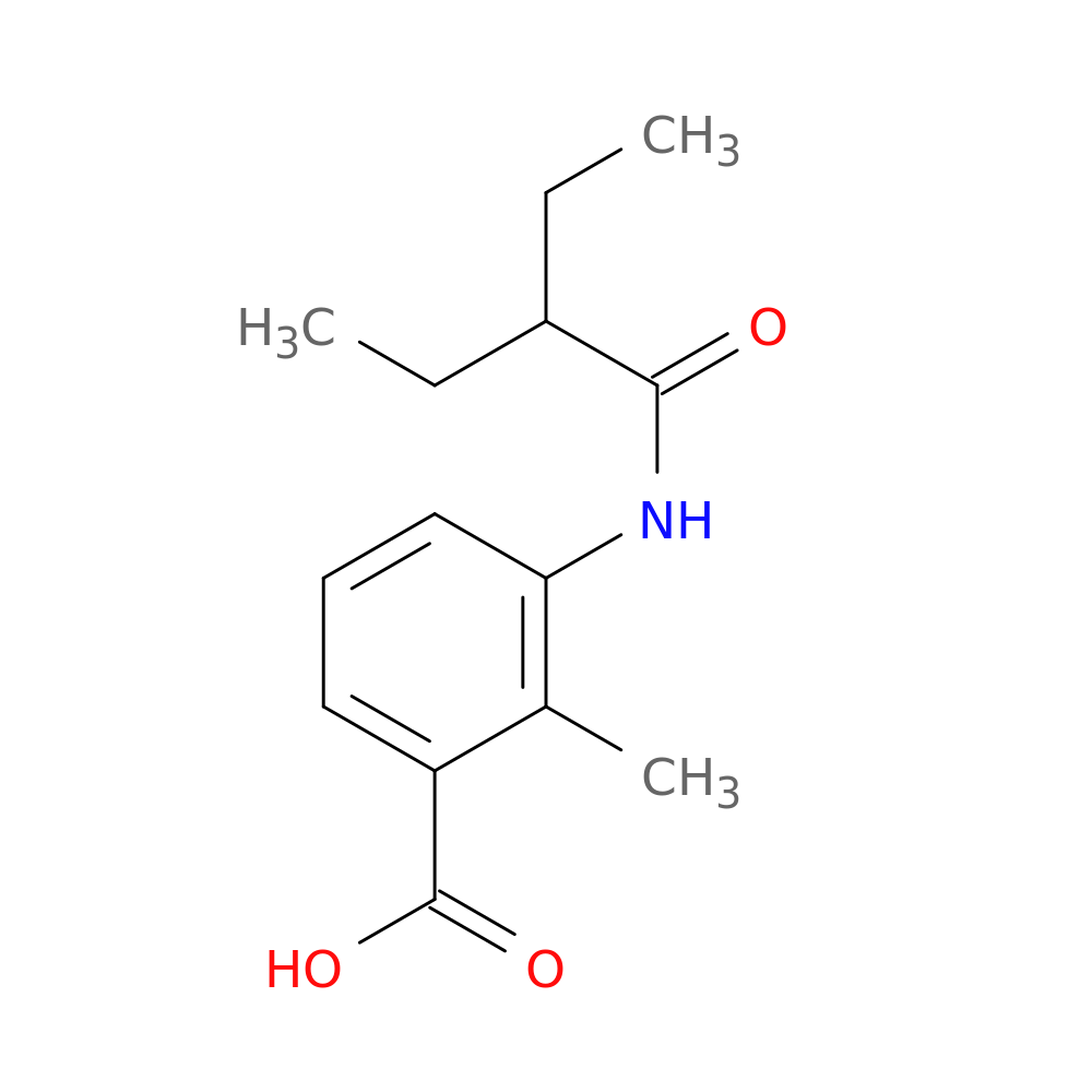 3-[(2-ethylbutanoyl)amino]-2-methylbenzoic acid