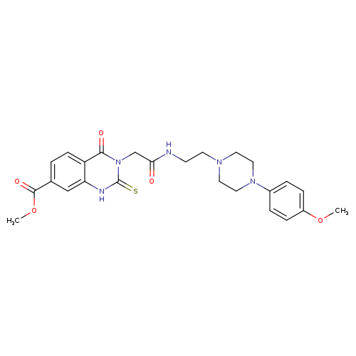 methyl 3-[({2-[4-(4-methoxyphenyl)piperazin-1-yl]ethyl}carbamoyl)methyl]-4-oxo-2-sulfanylidene-1,2,3,4-tetrahydroquinazoline-7-carboxylate