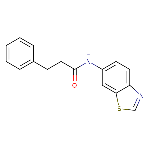 N-(1,3-benzothiazol-6-yl)-3-phenylpropanamide