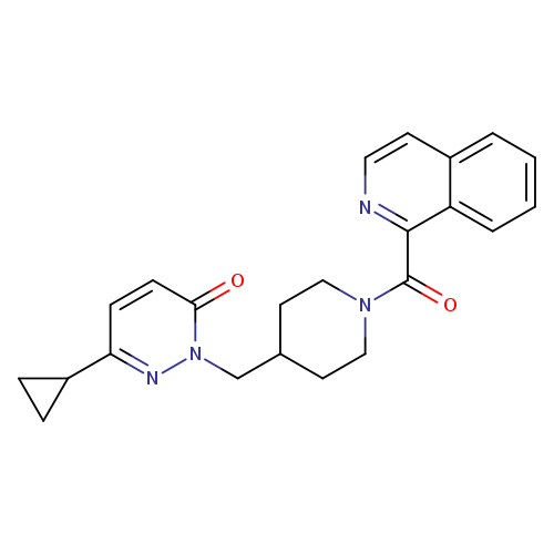 6-cyclopropyl-2-{[1-(isoquinoline-1-carbonyl)piperidin-4-yl]methyl}-2,3-dihydropyridazin-3-one