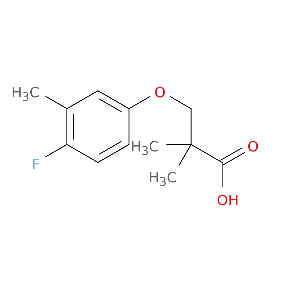 3-(4-Fluoro-3-methylphenoxy)-2,2-dimethylpropanoic acid