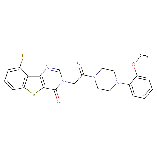 13-fluoro-5-{2-[4-(2-methoxyphenyl)piperazin-1-yl]-2-oxoethyl}-8-thia-3,5-diazatricyclo[7.4.0.0^{2,7}]trideca-1(13),2(7),3,9,11-pentaen-6-one