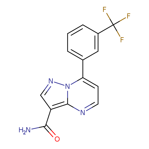 7-(3-(Trifluoromethyl)phenyl)pyrazolo[1,5-a]pyrimidine-3-carboxamide