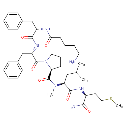 L-Methioninamide, N-(5-amino-1-oxopentyl)-L-phenylalanyl-L-phenylalanyl-L-prolyl-N-methyl-L-leucyl-