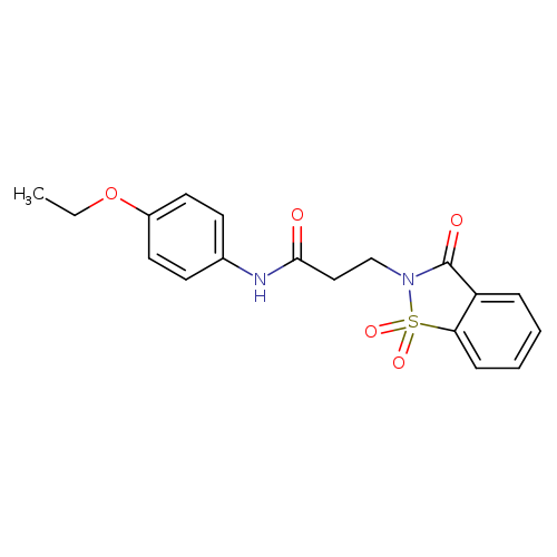 N-(4-ethoxyphenyl)-3-(1,1,3-trioxo-2,3-dihydro-1lambda6,2-benzothiazol-2-yl)propanamide