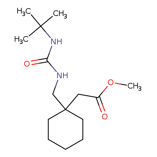 methyl 2-(1-((3-(tert-butyl)ureido)methyl)cyclohexyl)acetate