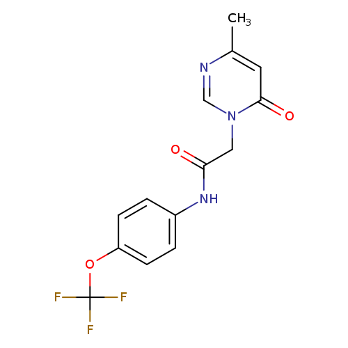 2-(4-methyl-6-oxo-1,6-dihydropyrimidin-1-yl)-N-[4-(trifluoromethoxy)phenyl]acetamide