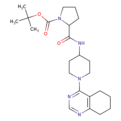 tert-butyl 2-{[1-(5,6,7,8-tetrahydroquinazolin-4-yl)piperidin-4-yl]carbamoyl}pyrrolidine-1-carboxylate