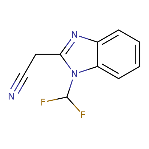 2-[1-(difluoromethyl)-1H-1,3-benzodiazol-2-yl]acetonitrile