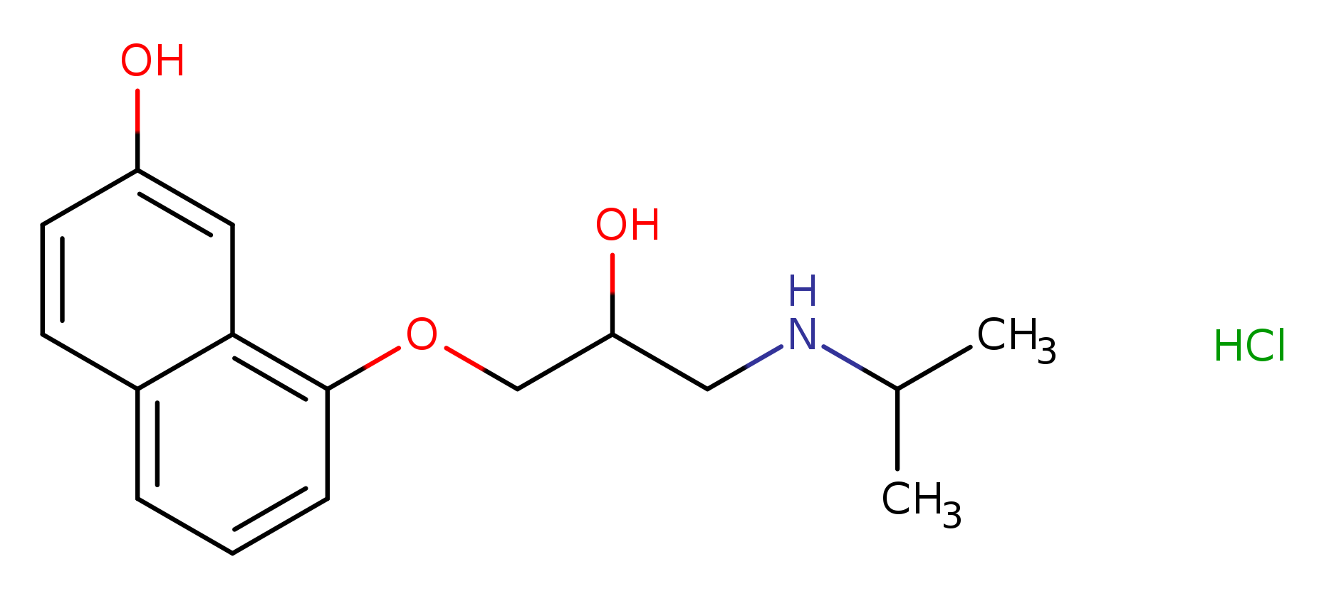 8-[2-hydroxy-3-[(1-methylethyl)amino]propoxy]-2-naphthalenol,monohydrochloride