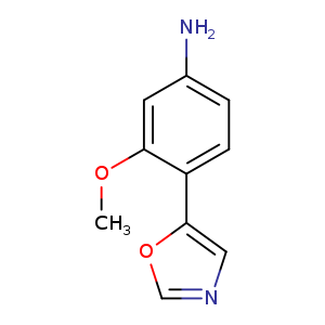 Benzenamine, 3-methoxy-4-(5-oxazolyl)-