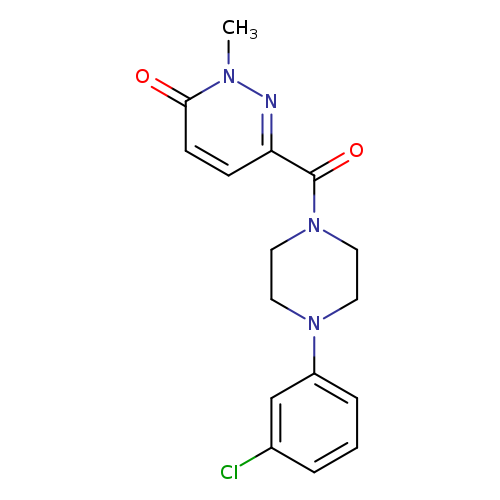 6-[4-(3-chlorophenyl)piperazine-1-carbonyl]-2-methyl-2,3-dihydropyridazin-3-one