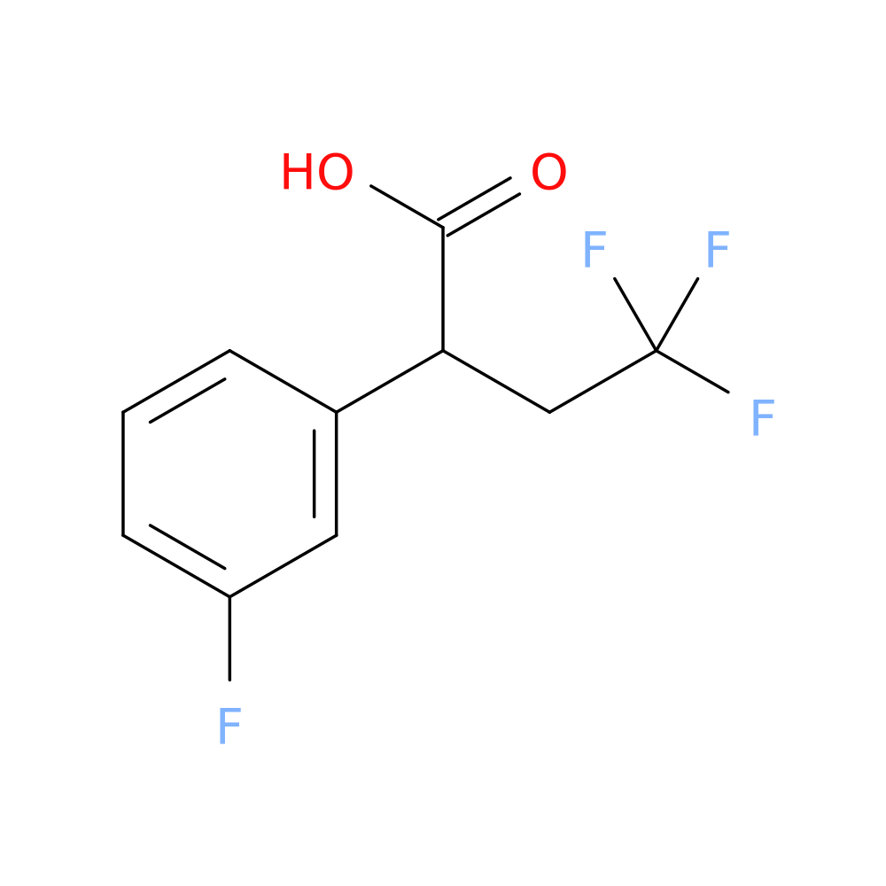4,4,4-trifluoro-2-(3-fluorophenyl)butanoic acid