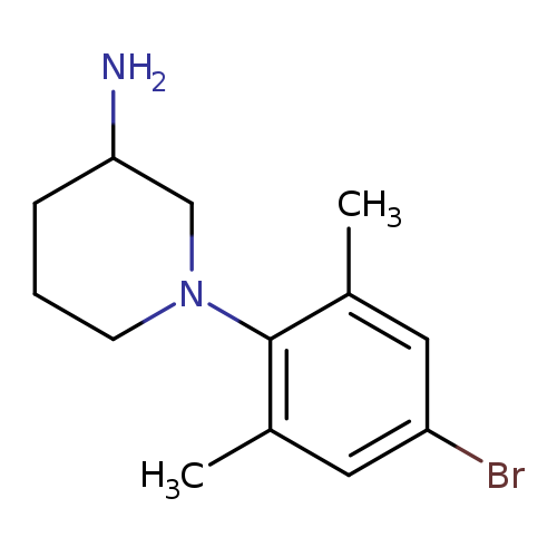1-(4-bromo-2,6-dimethylphenyl)piperidin-3-amine