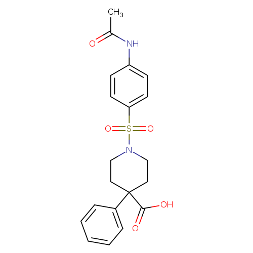 1-{[4-(Acetylamino)phenyl]sulfonyl}-4-phenyl-4-piperidinecarboxylic acid